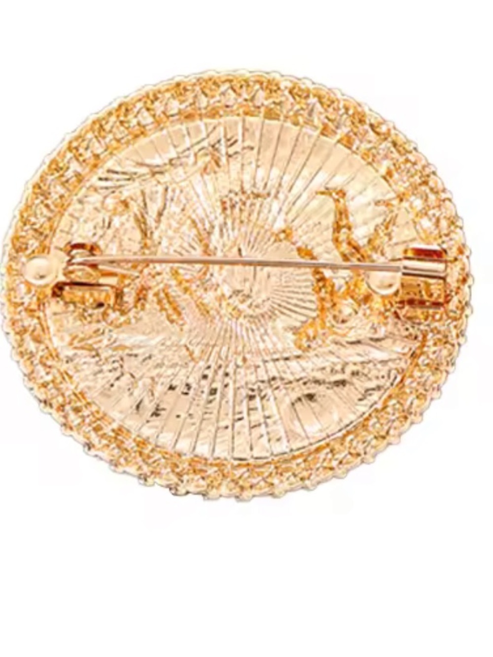 Vincent van Gogh Starry Night Crystal Round Brooch - Picture 5 of 7